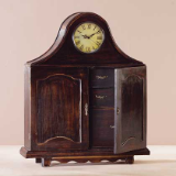 Wood Mantel Clock/Cabinet
