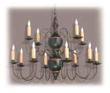 CH-V 12 arm Wooden Chandelier