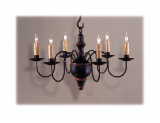 CH-V 6 arm Wooden Chandelier