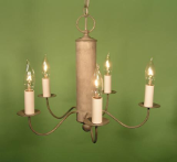 Colonial Reproduction Metal Chandelier-5