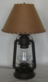Old West Lantern Table Lamp with Shade