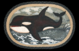 Braided Rug Whale