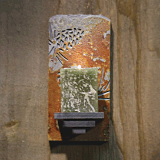 Olympic Wall Sconce in Etched Stone