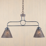 Franklin Hanging Light with Chisel Design Kettle Finish