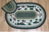 Lodge #2 Oval Patch 4X6 Braided Rug