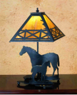 Mare & Foal Table Lamp 2