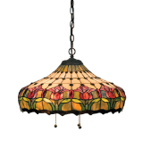 Colonial Tulip Stained Glass Shade Light
