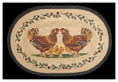 Braided Rug Country Chicks