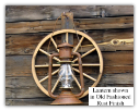 Wagon Wheel Lantern Sconce for Indoor/Outdoor use