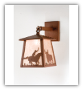 Cowboy and Steer Wall Sconce