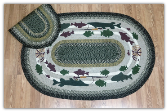 Lodge #2 Oval Patch 4X6 Braided Rug