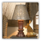 Peppermill Rustic Wooden Table Lamp