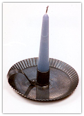 Primitive Round Candle Holder