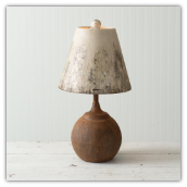 Antique-Inspired Cannon Ball Table Lamp