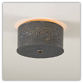 Round Ceiling Light with Chisel Design
