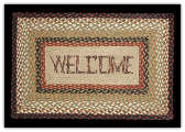 Braided Rug Welcome Rectangle
