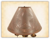 Pierced Tin Lampshade Star or Willow Tree