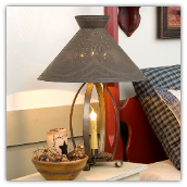 Betsy RossTin Country Table Lamp with Tin Shade