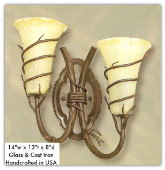 Rustic Double Western Style Sconce