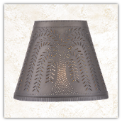 Fireside Pierced Tin Lamp Shade- Willow Design
