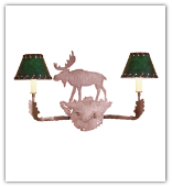 Moose Wall Sconce with Shades
